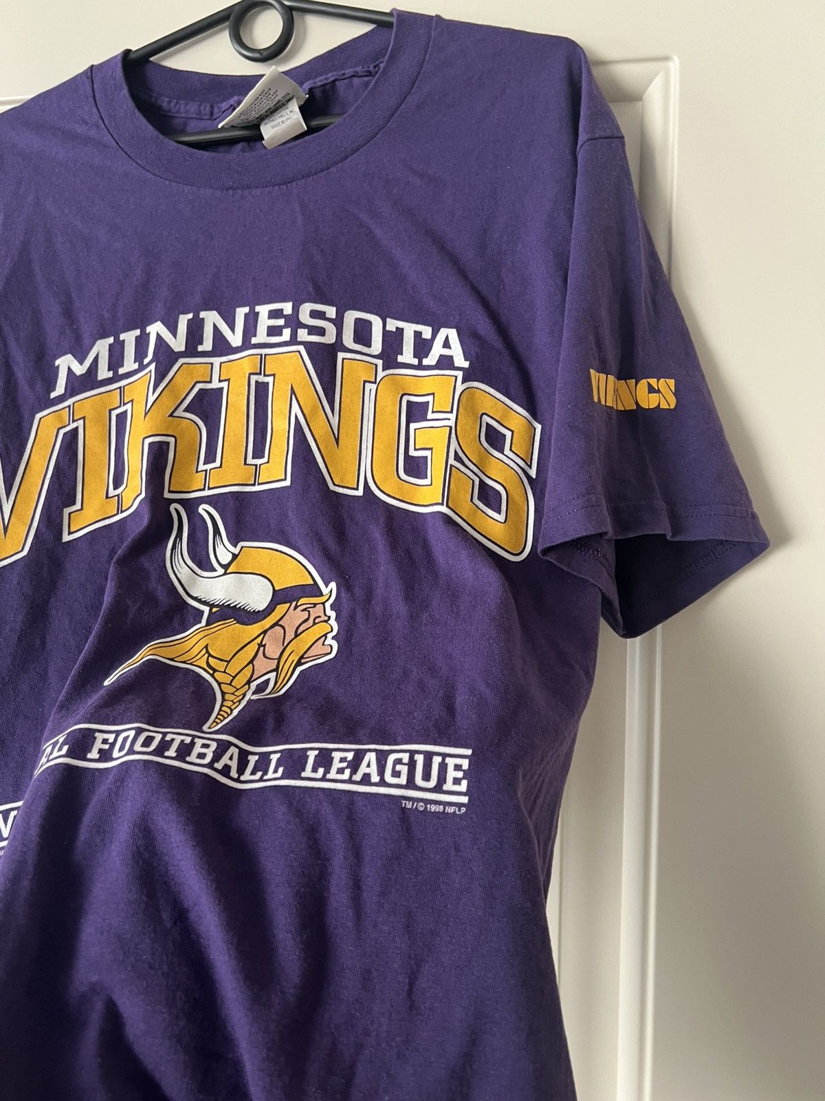 NFL Vintage 1998 Lee Sport Minnesota Vikings NFL T-Shirt Nutmeg Size US L / EU 52-54 / 3 - 9 Thumbnail