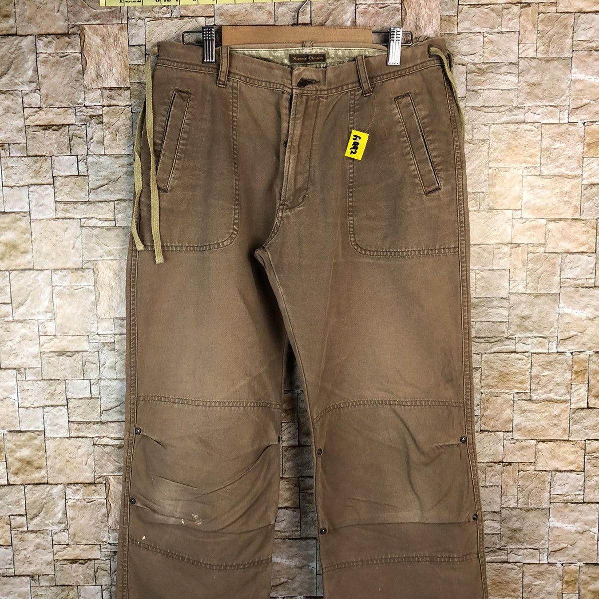 Japanese Brand Sunny Clouds Brown Cargo Multipocket Pants #A992 Size US 29 - 5 Thumbnail