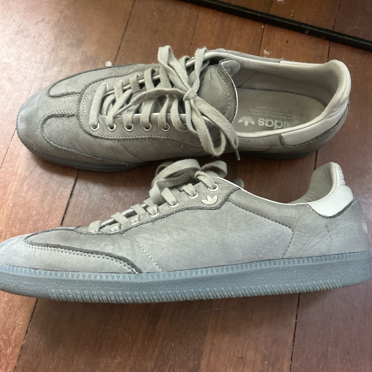Adidas Grey Adidas Original Sambas Lux Size US 11.5 / EU 44-45 - 4 Thumbnail