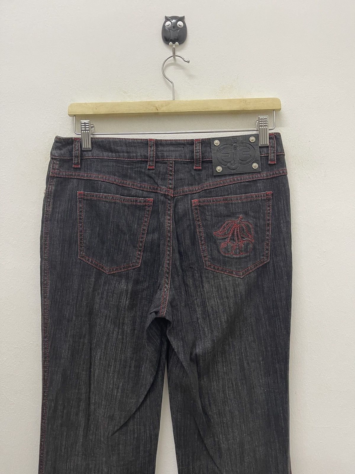 Escada Rare Vintage ESCADA Jeans Cherry Embroidered Flare Bootcut Size US 28 / EU 44 - 13 Thumbnail