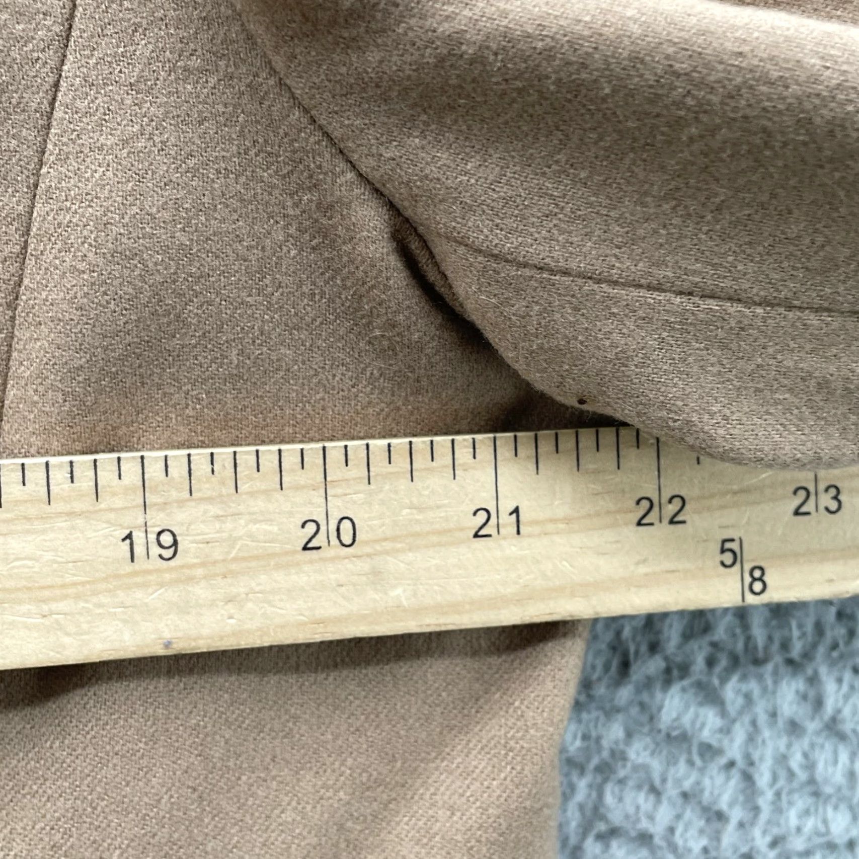 Pendleton VTG Pendleton Blazer Women's 12 Beige 100% Virgin Wool Classic Business Tweed Jacket Long Sleeve Mid-Length Solid Pattern Wool Lining Button Vintage Size XL / US 12-14 / IT 48-50 - 5 Thumbnail