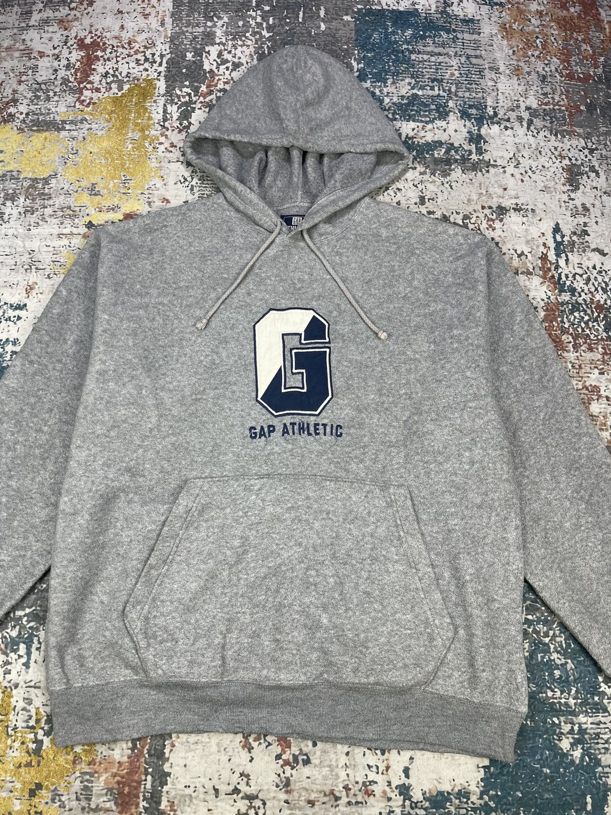 Gap Vintage GAP Athletic Centre Logo Pull Over Hoodies Size US M / EU 48-50 / 2 - 2 Thumbnail