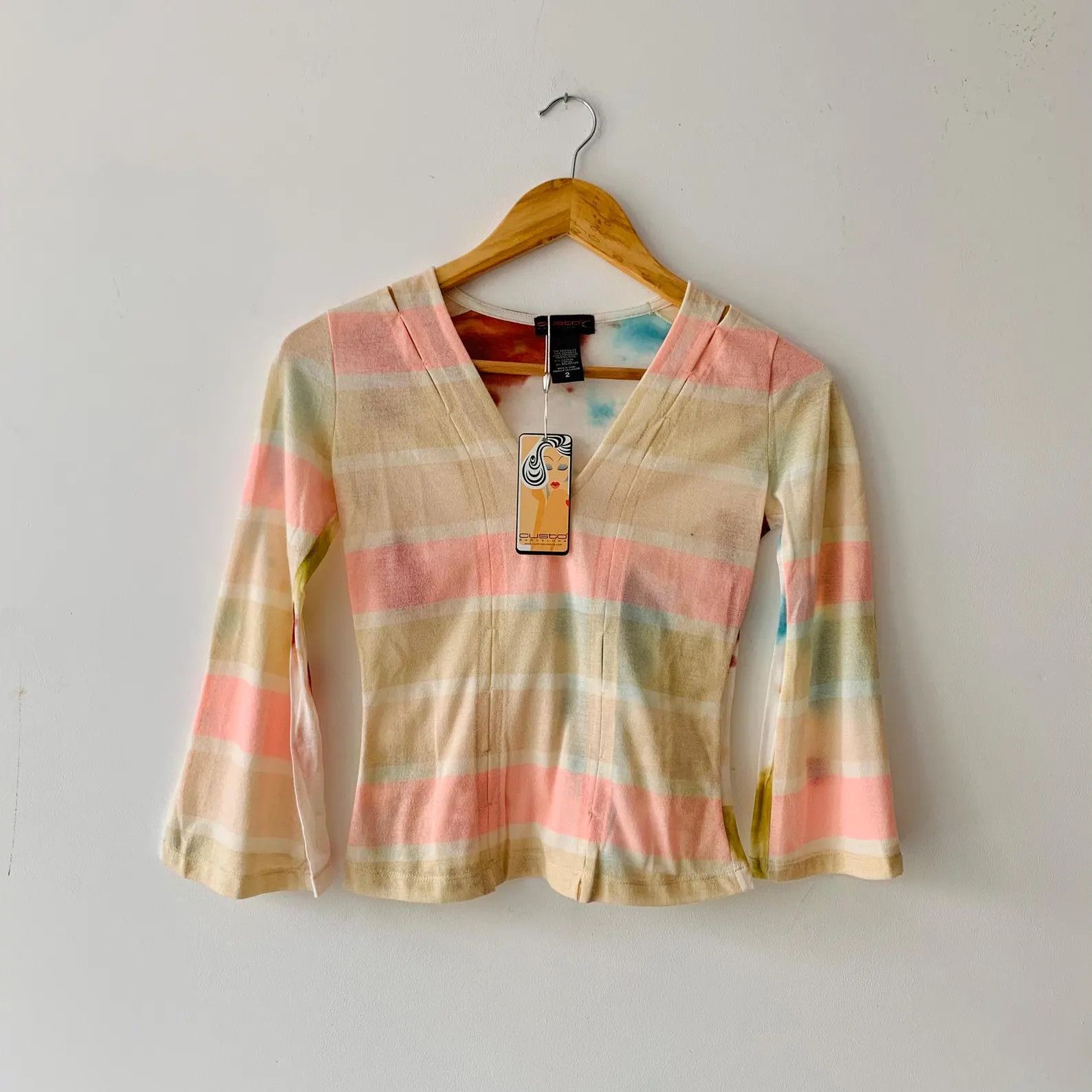 Custo Barcelona Y2K Custo Barcelona Cut-Out Mesh Top | Fairycore S Size S / US 4 / IT 40 - 1 Thumbnail