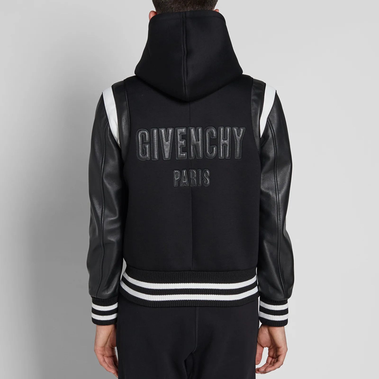 Givenchy Givenchy Neoprene Lambskin Leather Hoodie Teddy Jacket 48 Size US M / EU 48-50 / 2 - 1 Thumbnail