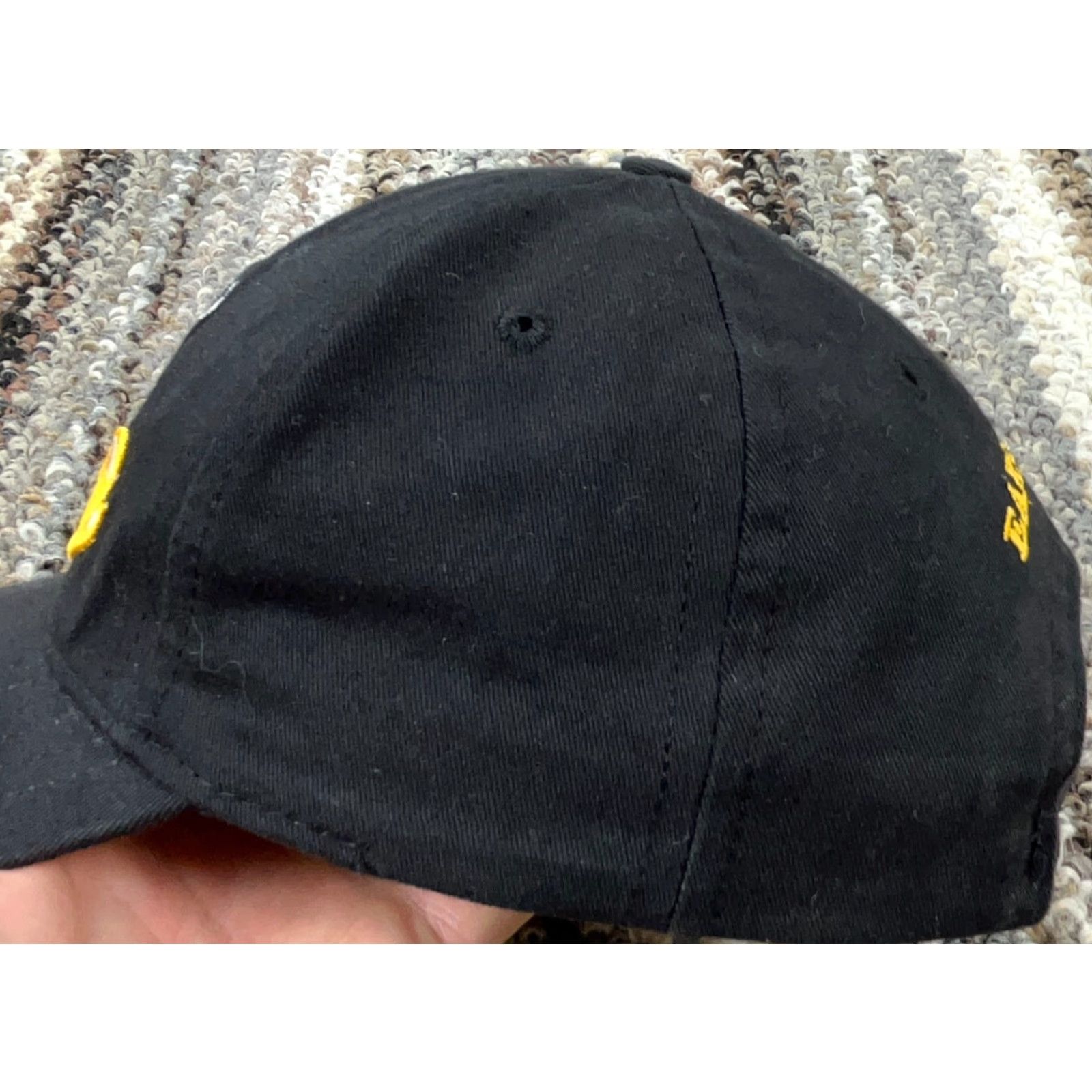 Disney VINTAGE Disney Hat Cap Strap Back Black Yellow 2002 Baseball Cap Men Adjustable Disney World 90s Retro Cartoon Logo Hipster Mens Size ONE SIZE - 4 Thumbnail