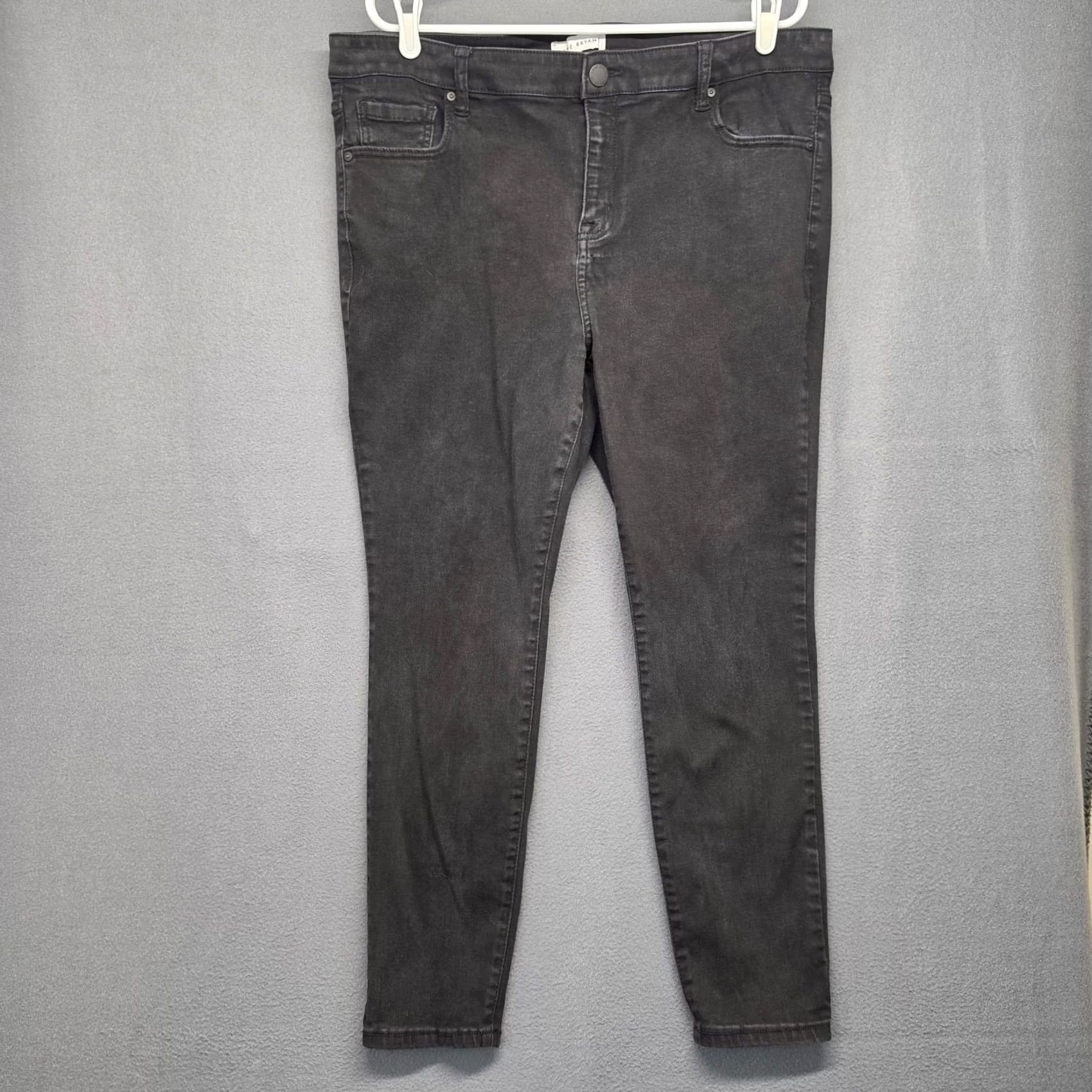 Vintage Lane Bryant Black High Rise Skinny Jeans Womens Plus Size 18 Flex Magic Waistband Jeans Size 40" / US 18 - 2 Thumbnail