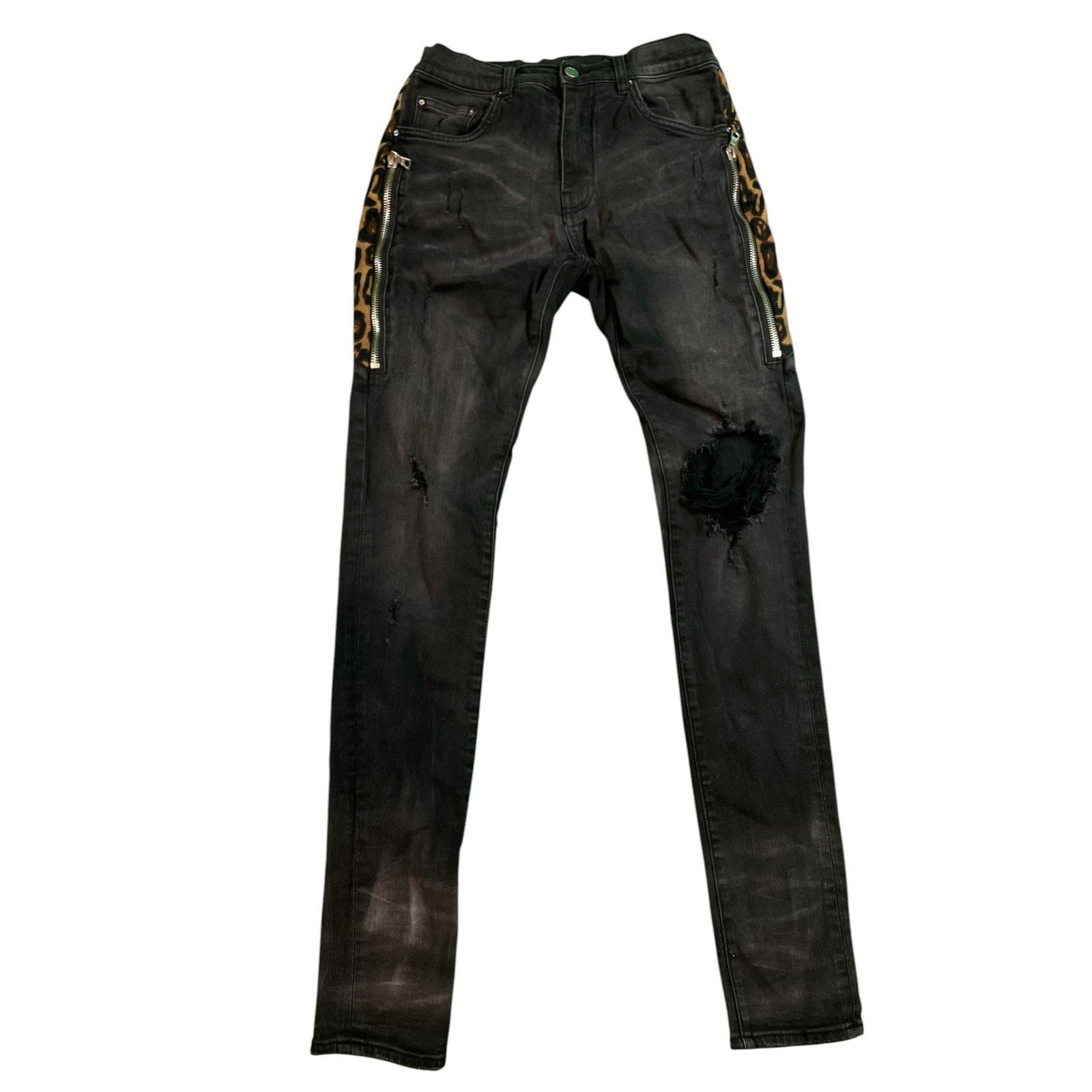 Amiri Cheetah Thrasher Jeans