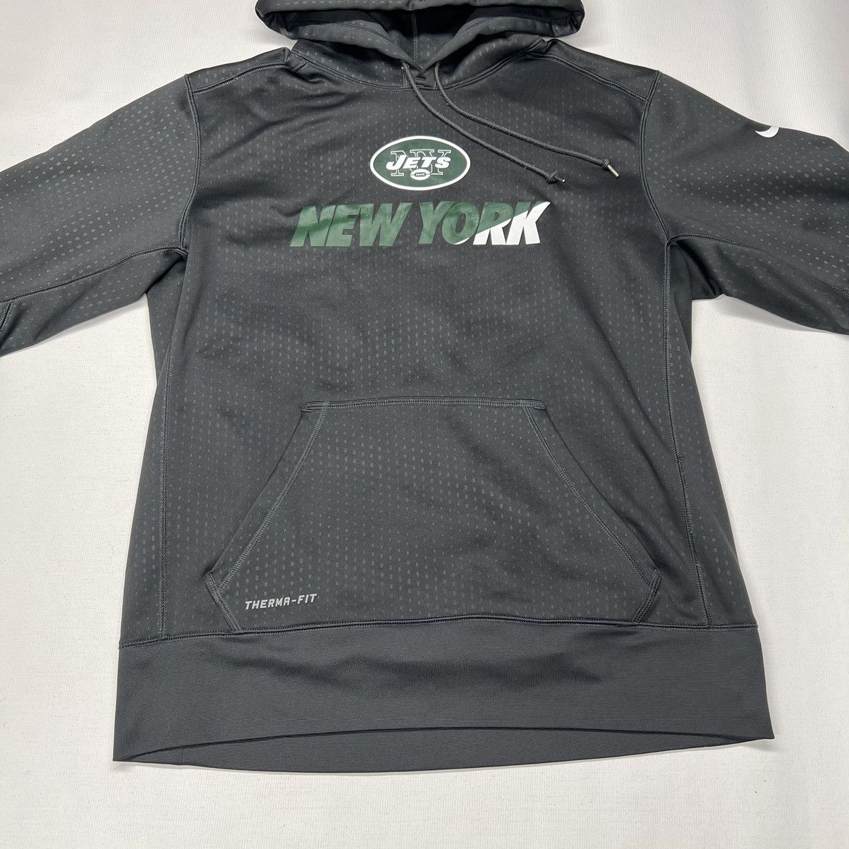 NFL × Nike Nike New York Jets Hoodie NFL On Field Therma-Fit Sweatshirt Size US L / EU 52-54 / 3 - 3 Thumbnail