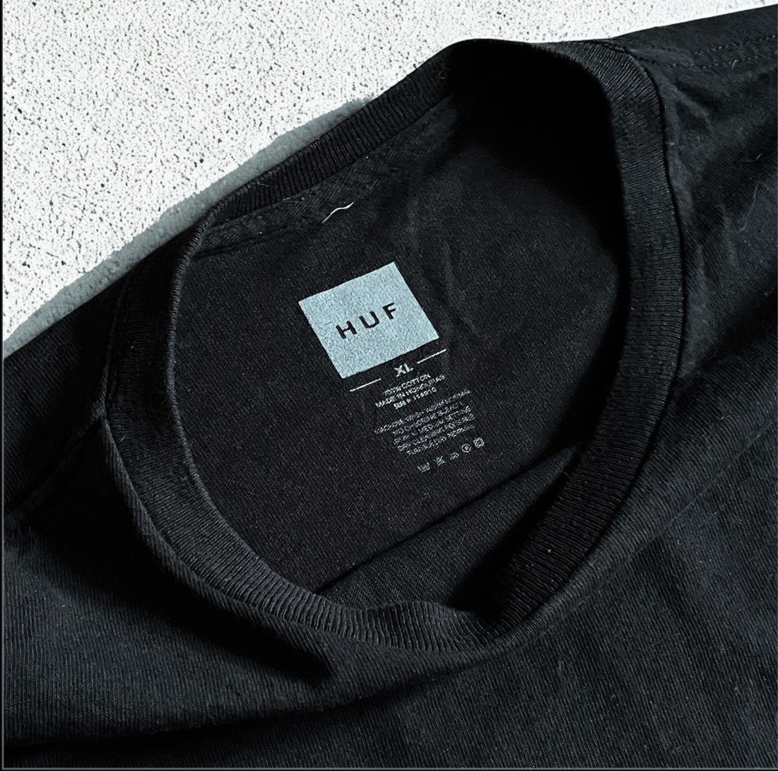 Huf × Supreme × The Hundreds Huf Black Longsleeve T-shirt Y2K Rap hip hop skateboarding Size US XL / EU 56 / 4 - 4 Thumbnail