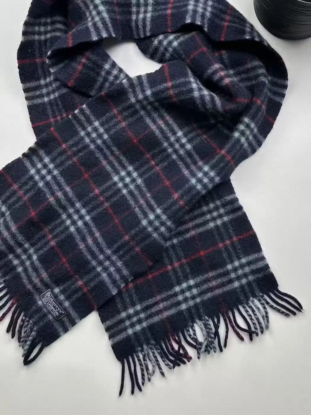 Burberry Burberry Nova Check Vintage Scarf 100% Lambswool (173) Size ONE SIZE - 3 Thumbnail