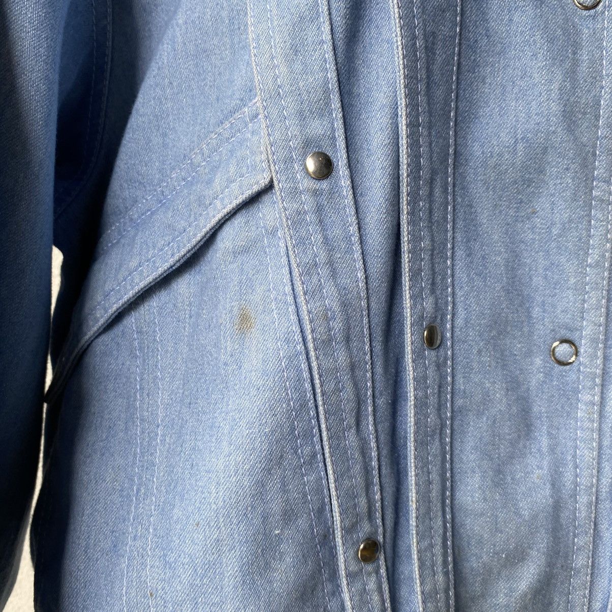 Thierry Mugler Thierry Mugler Light Blue Denim Jacket with Stud Details Size M / US 6-8 / IT 42-44 - 5 Thumbnail