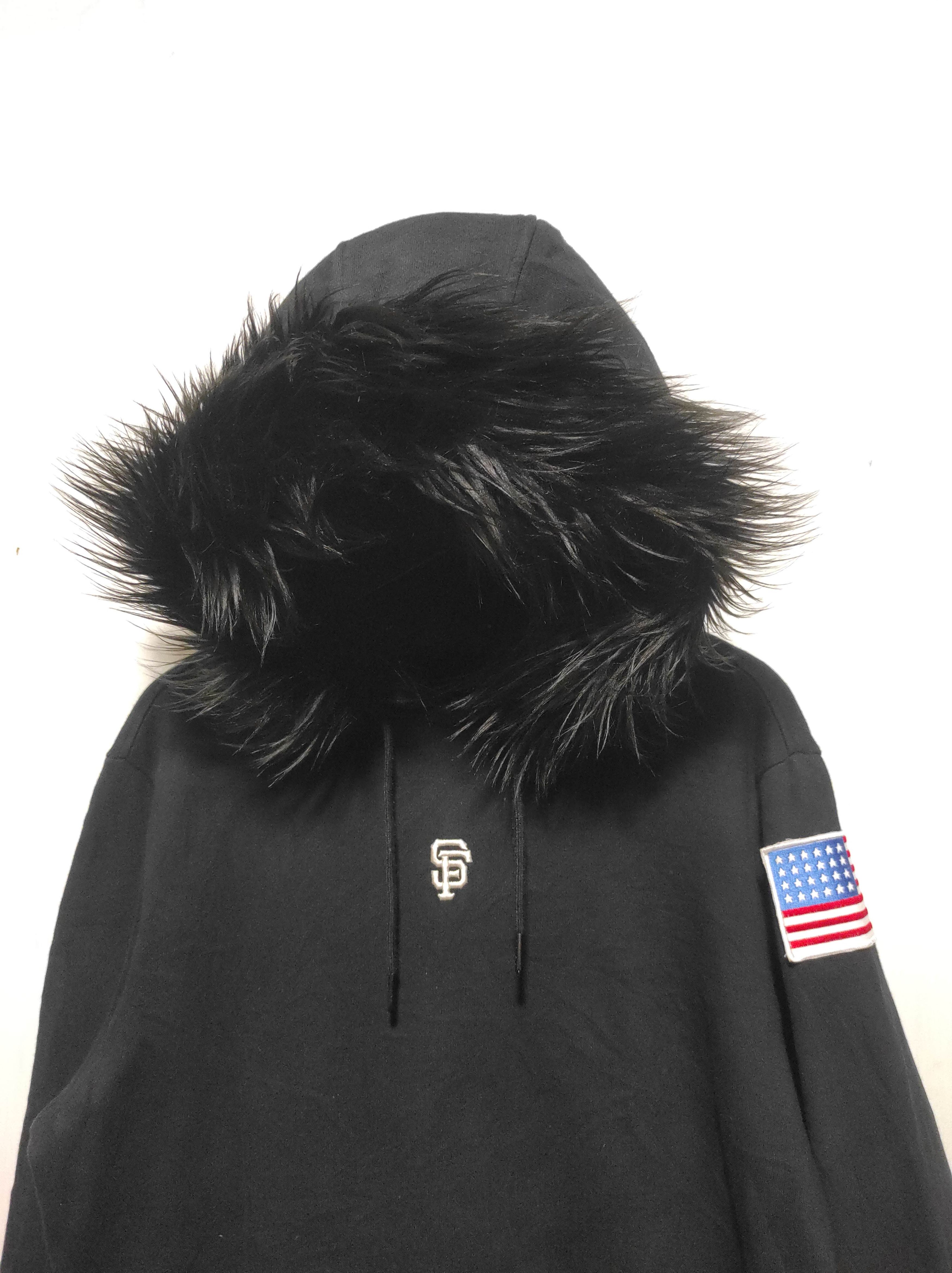 Hysteric Glamour MLB Black Fur Hoodie IfSixWasNine LGB style Size US L / EU 52-54 / 3 - 3 Thumbnail
