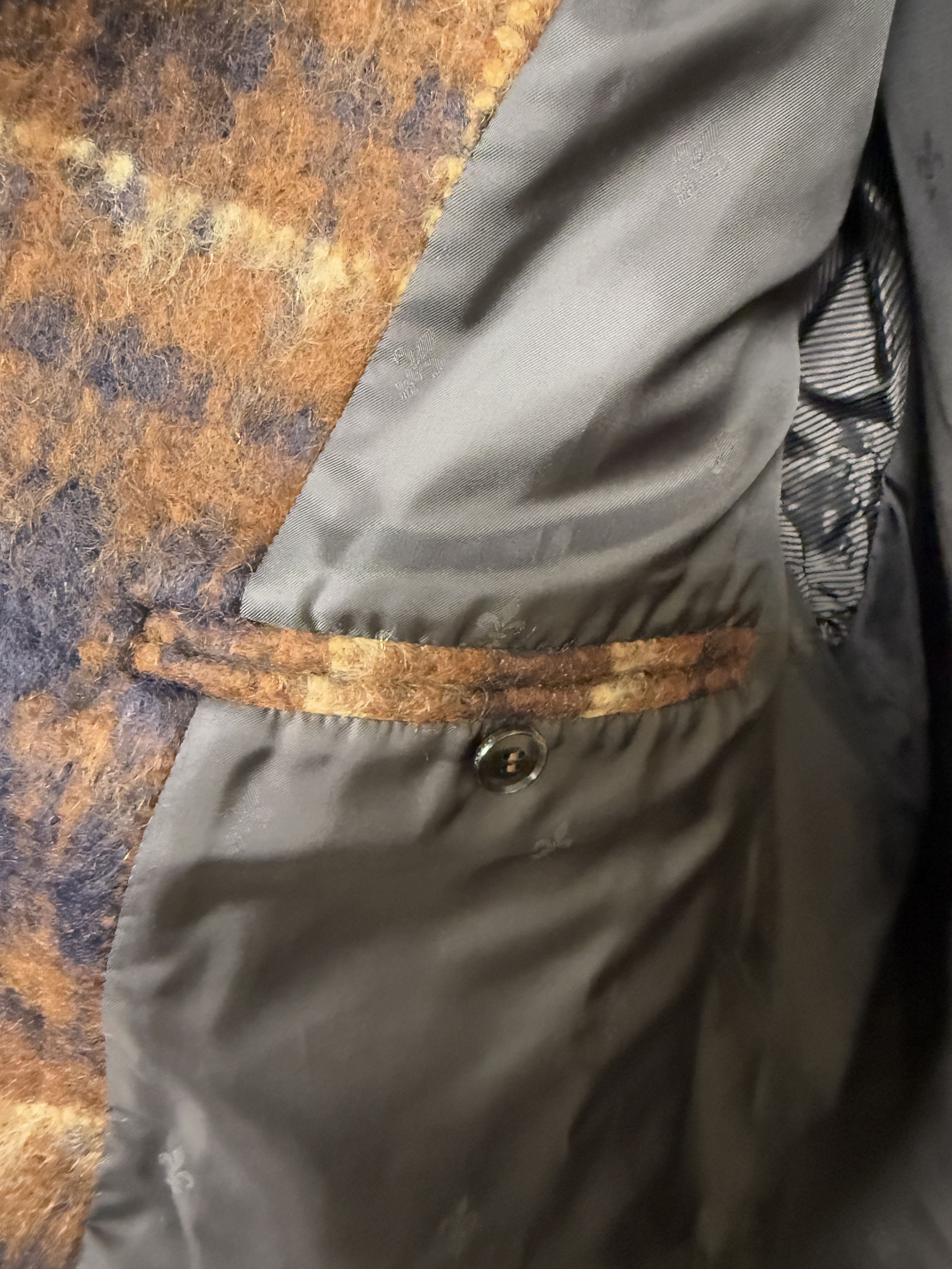 John Varvatos $1898 John Varvatos Plaid Mohair Overcoat Size US M / EU 48-50 / 2 - 6 Thumbnail