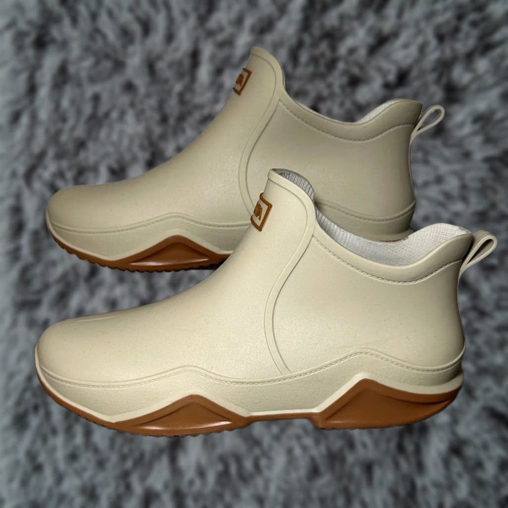 Rains VINTAGE Weimuta Rain Boot Women Tan 11.5 US 43 Light Tan Size 11.5 Women Rain Boot MS6624 Mens? Size US 12 / IT 42 - 1 Thumbnail