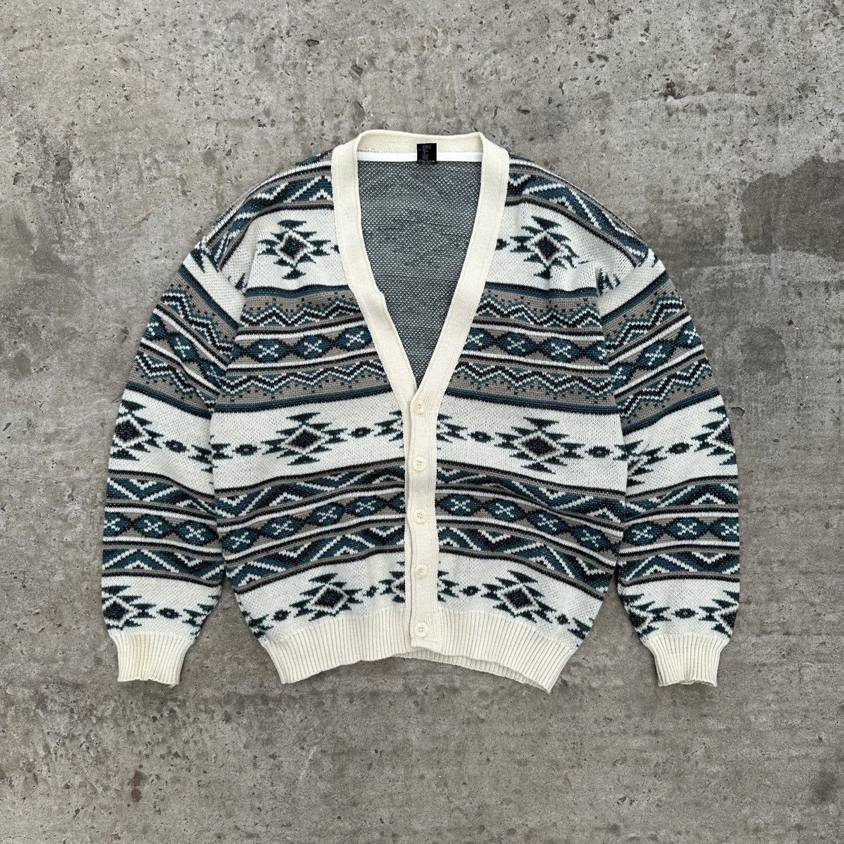 Designer × Japanese Brand Vintage Japanese Style Knit Cardigan Hype Y2K 00s USA Size US M / EU 48-50 / 2 - 1 Thumbnail