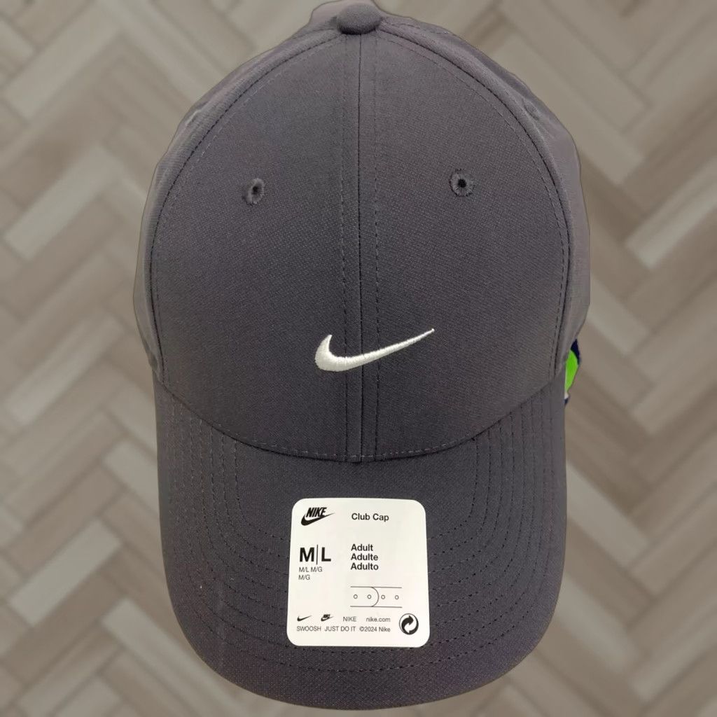 Nike VINTAGE? No — Nike Club Baseball Cap M/L Gray Dri-Fit, Swoosh Logo, Adjustable, Golf, Sports Hat Men, Gray, Nike Club Cap, Men’s M/L Size ONE SIZE - 1 Thumbnail