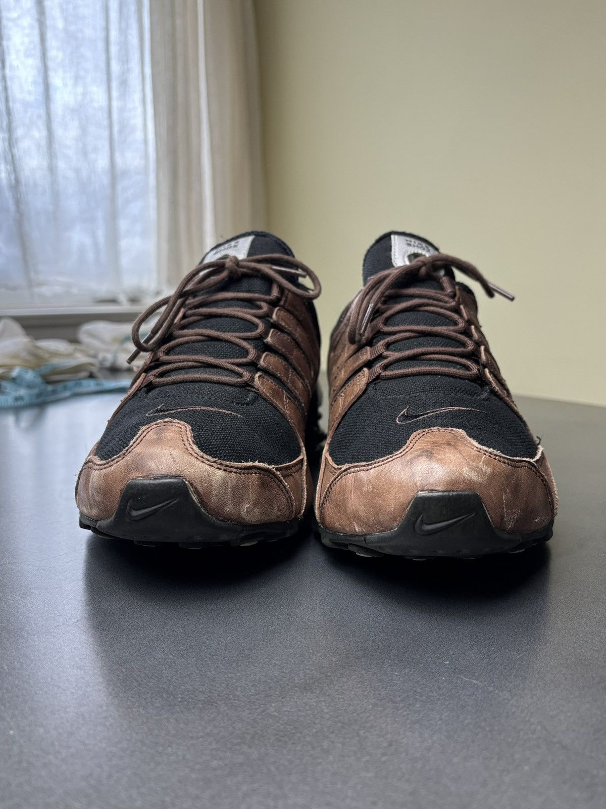 Nike × Vintage 2006 Nike Shox NZ Leather 309433-201 2000s Vintage EU Mens Size US 11 / EU 44 - 7 Thumbnail