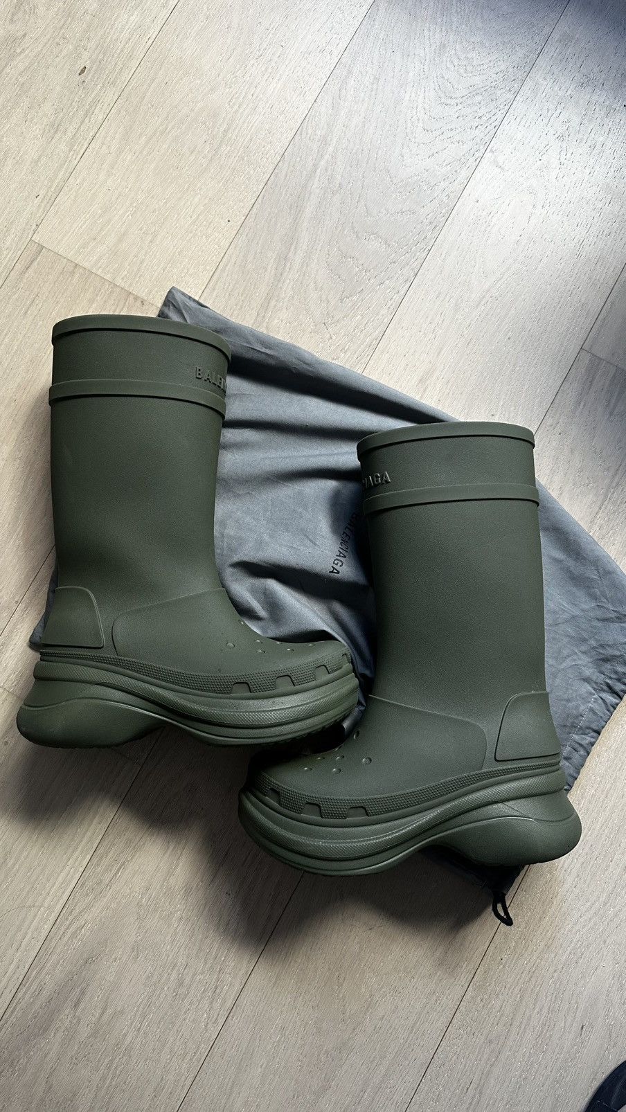 BALENCIAGA croc boots