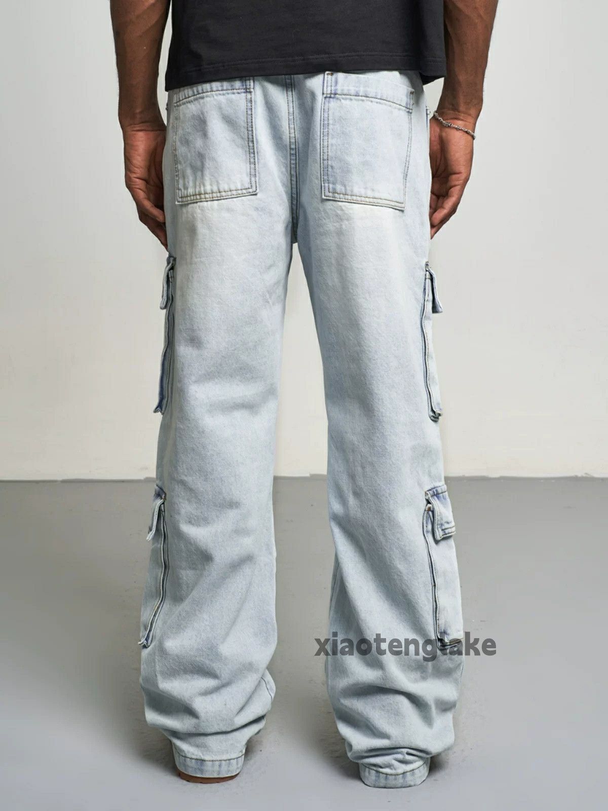 Jean × Vintage washed faded cleanfit yuppie y2k work cargo jeans Size US 32 / EU 48 - 7 Thumbnail