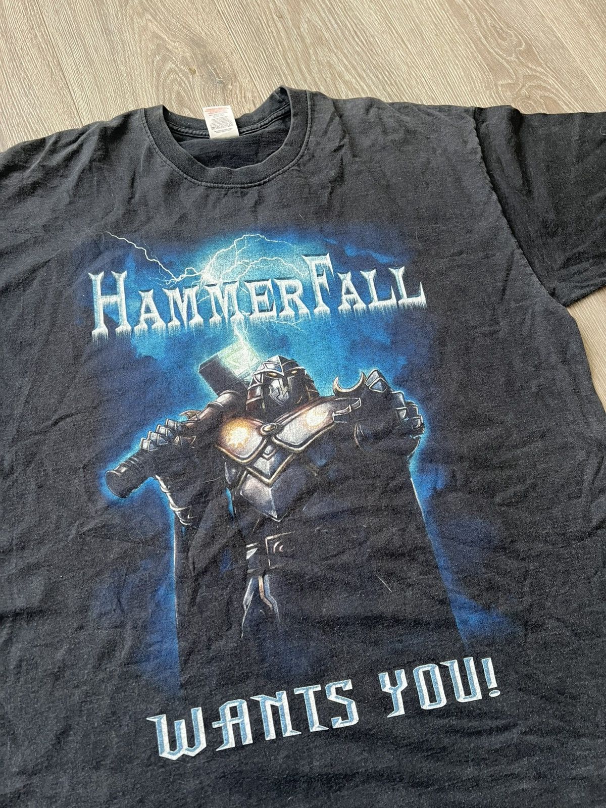 Band Tees Vintage HammerFall 2005 Band Tour T-Shirt Size US XL / EU 56 / 4 - 5 Thumbnail