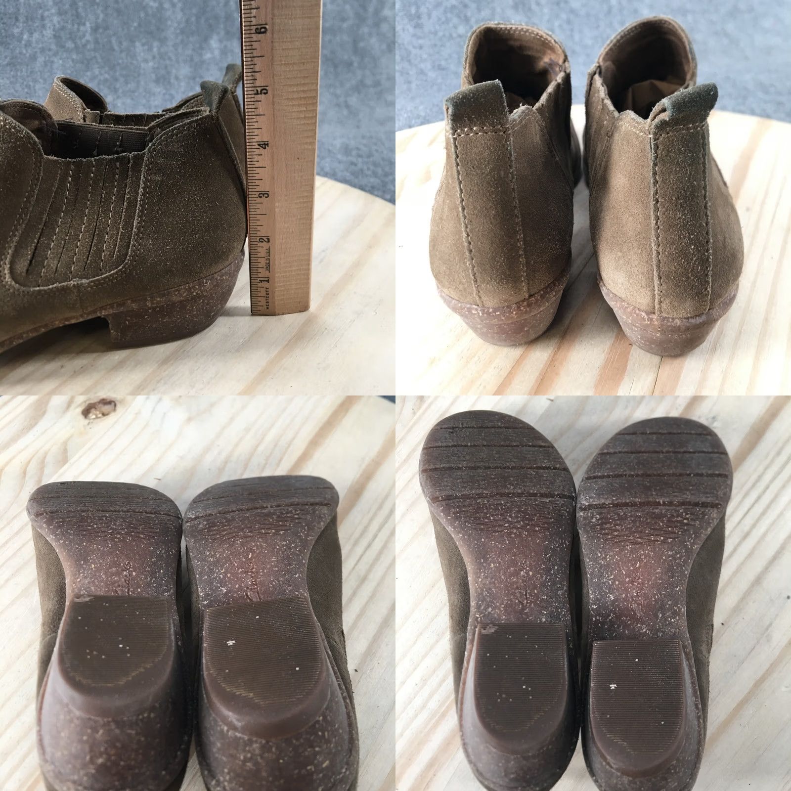 Clarks Clarks Booties Womens 8.5 M Ankle Chelsea Brown Leather Pull On Heels Boot Size US 9 / IT 39 - 8 Thumbnail