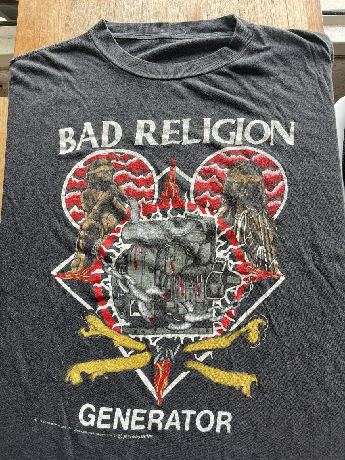 Band Tees Vintage BAD RELIGION GENERATOR 1992’s art design T-shirt Size US XL / EU 56 / 4 - 4 Thumbnail