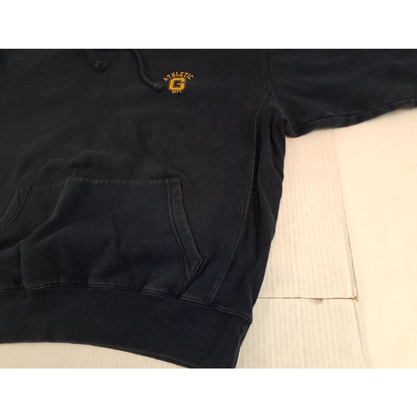 Gap VINTAGE Gap Hooded Sweatshirt Navy Athletic Reverse Weave Medium Pullover Crew Neck Long Sleeve Unisex Adults 90s Style Size US M / EU 48-50 / 2 - 3 Thumbnail