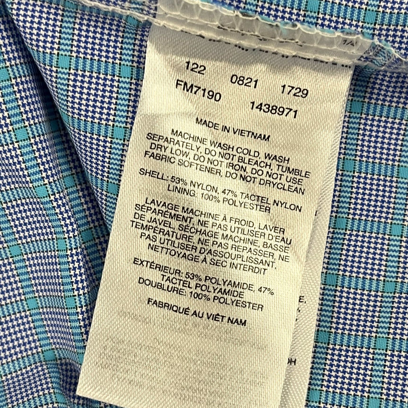 Vintage VINTAGE Columbia Men’s Short Sleeve Plaid Button-Down Shirt Omni-Shade Outdoor Fishing Casual Spring Summer Fall Winter Blue M Size US M / EU 48-50 / 2 - 7 Thumbnail
