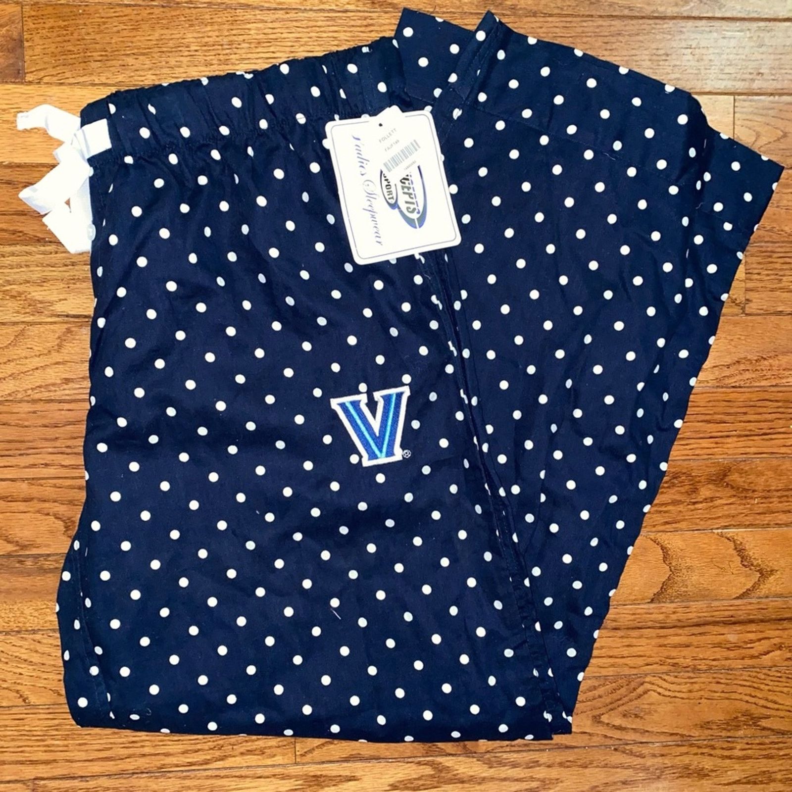 Other New Womens Villanova Dot Flannel PJ Pajama Lounge Pant XL Size 37" - 2 Thumbnail