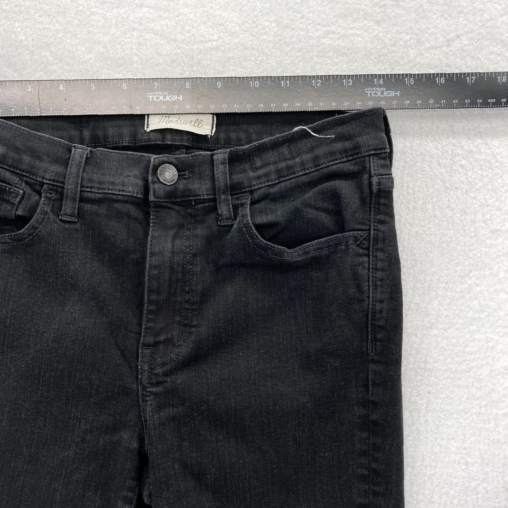 Madewell Madewell Roadtripper Jeans Women's Size 28 Black Stretch Denim Skinny Jeans Size 28" / US 6 / IT 42 - 7 Thumbnail