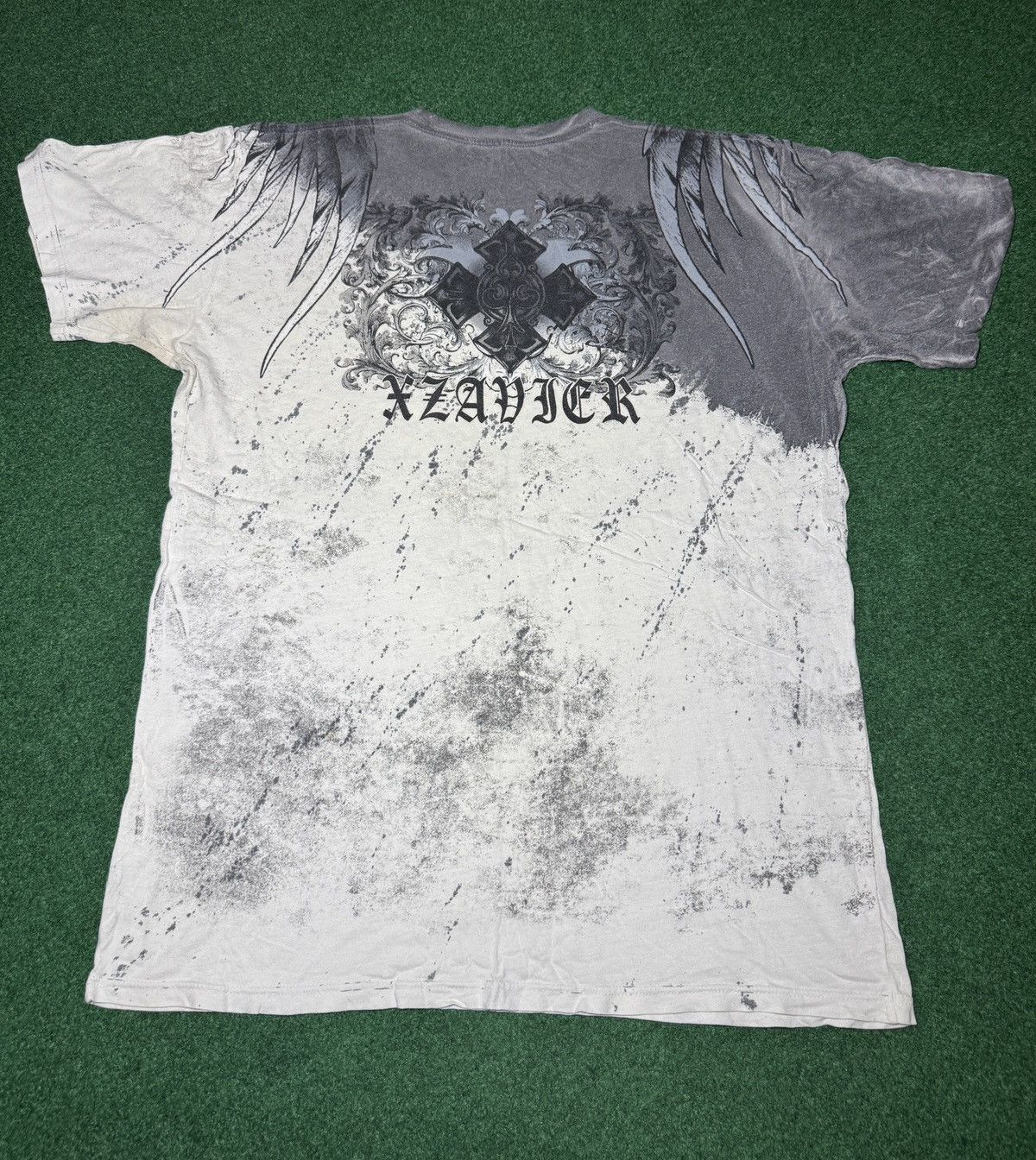 Affliction Y2K Xzavier Affliction Style Skull Gothic Grunge T Shirt Size US XXL / EU 58 / 5 - 4 Thumbnail