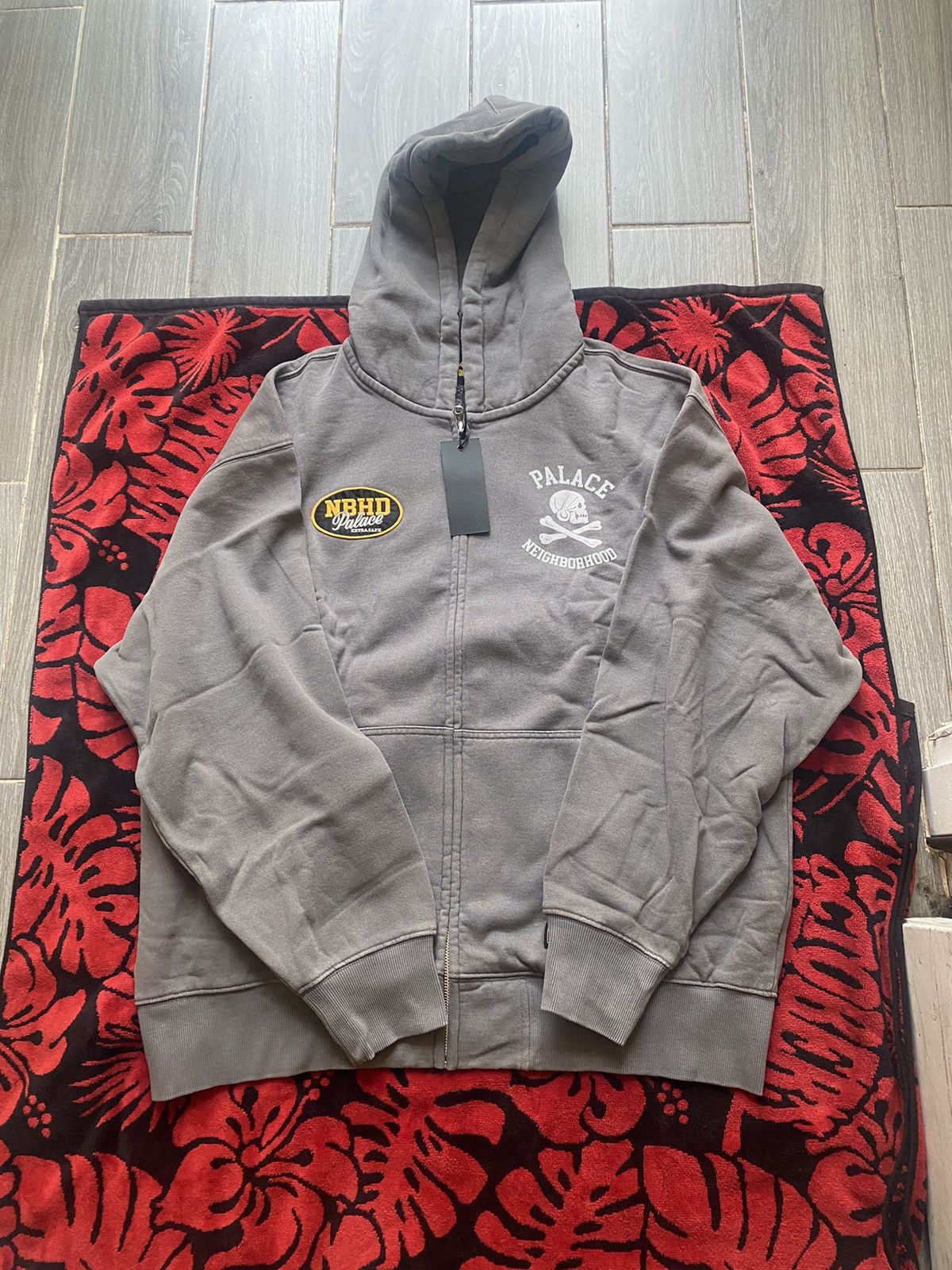 Palace Palace Neighborhood Skull Zip Hood Navy Size Medium