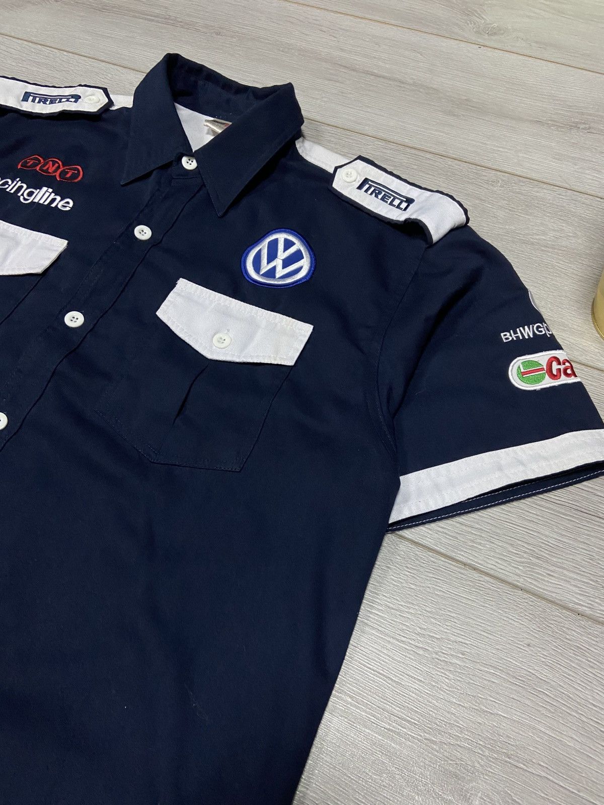 Vintage Volkswagen shirt buttons vintage big embroidered logo Y2K Size US XXL / EU 58 / 5 - 8 Thumbnail
