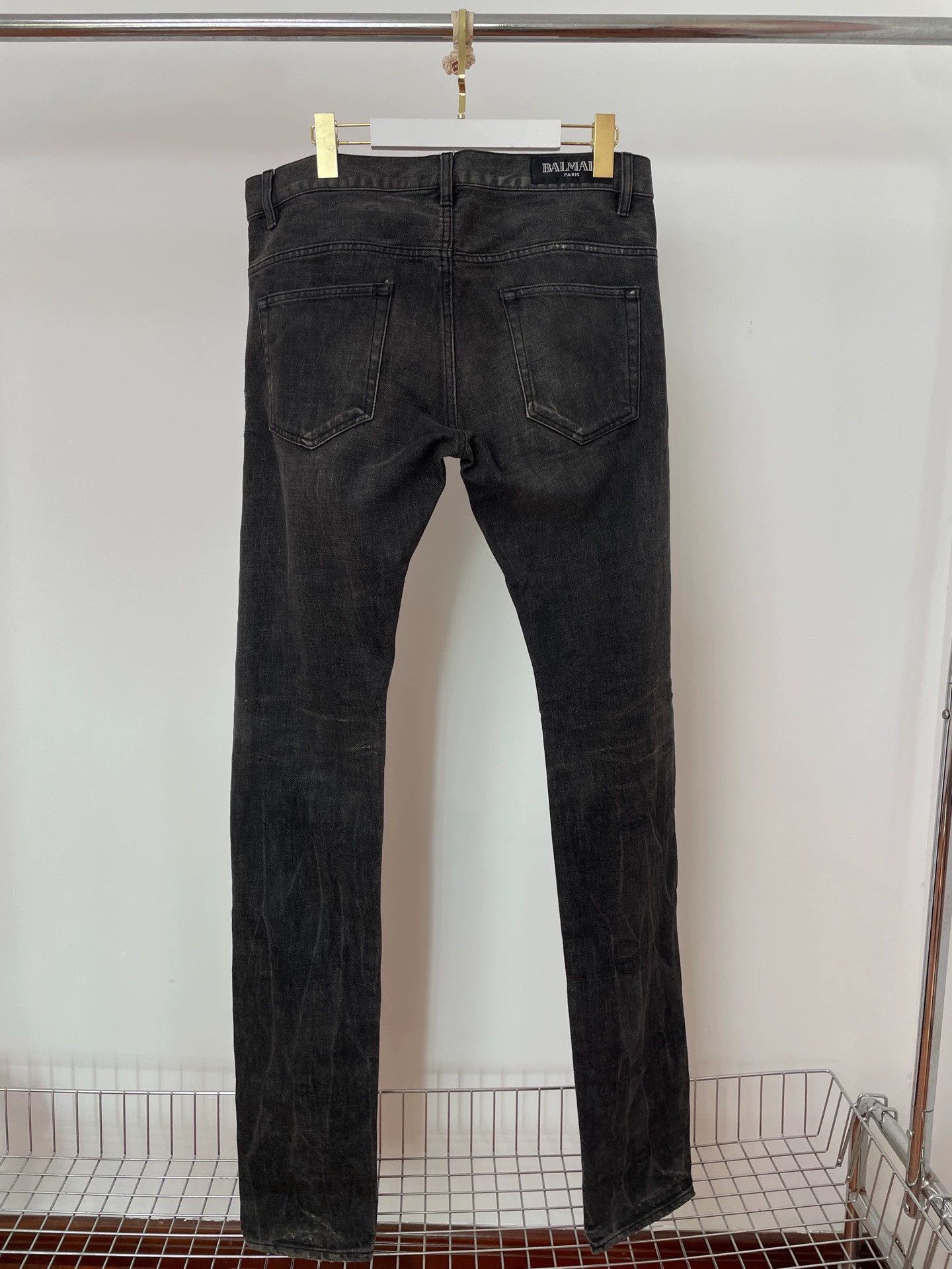Balmain Balmain Knife Cut Straight Leg Jeans New Size US 30 / EU 46 - 2 Thumbnail