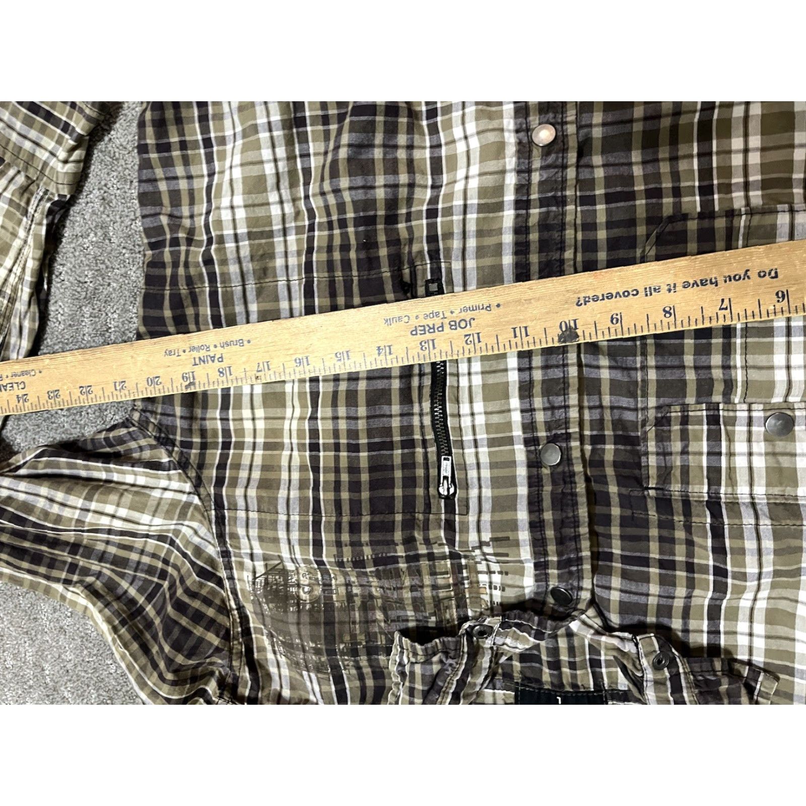 Vintage Calvin Klein Jeans Mens Large Western Shirt Metal Snap Long Sleeve Brown Plaid Size US L / EU 52-54 / 3 - 4 Thumbnail