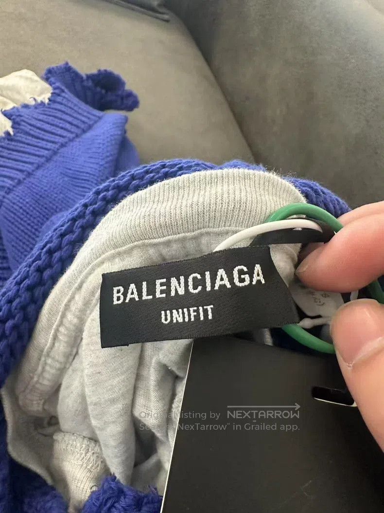Balenciaga Balenciaga Blue Destroyed Embroidered Coca-Cola Hoodie, Si Size US XS / EU 42 / 0 - 3 Thumbnail