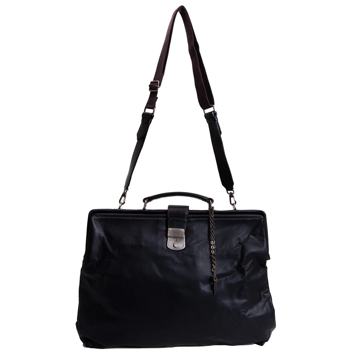 Jean Paul Gaultier Black Coated Doctor Bag with Damage and Discoloration Size ONE SIZE - 2 Thumbnail