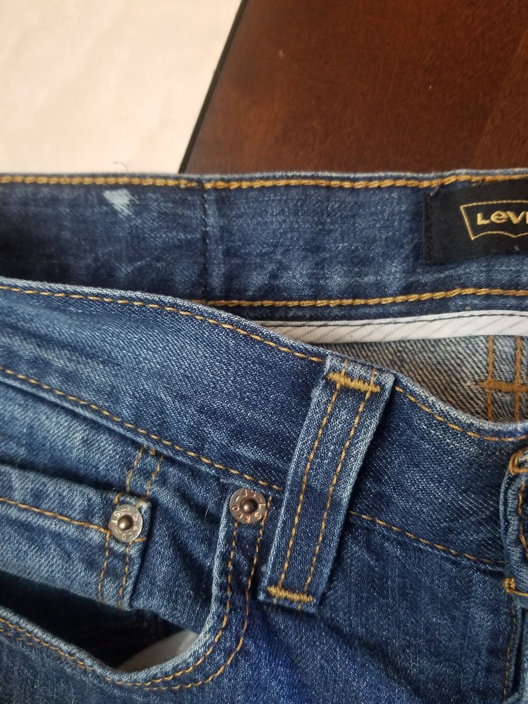 Levi's Levis 511 Skinny Jeans Mens Straight Leg Torn Ripped Size US 31 - 6 Thumbnail
