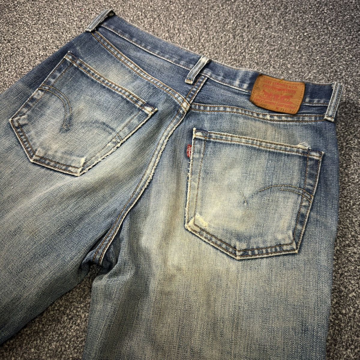 Levi's Vintage Clothing Vintage Levis 502-03 Rusty Dirty Aging Distressed Denim Size US 31 - 8 Thumbnail