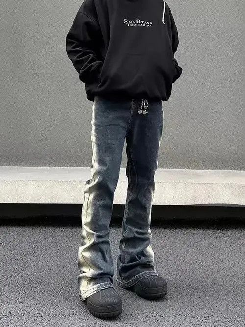 Jean Vintage wash gradient bootcut jeans Size US 32 / EU 48 - 4 Thumbnail