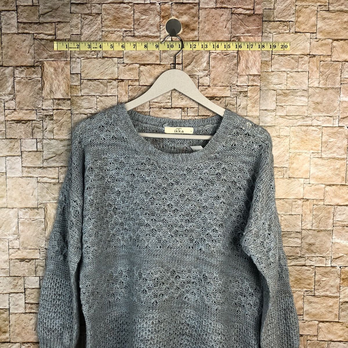 Homespun Knitwear × Japanese Brand × Vintage Ikka Blue Knitwear vintage japan #A866 Size L / US 10 / IT 46 - 2 Thumbnail