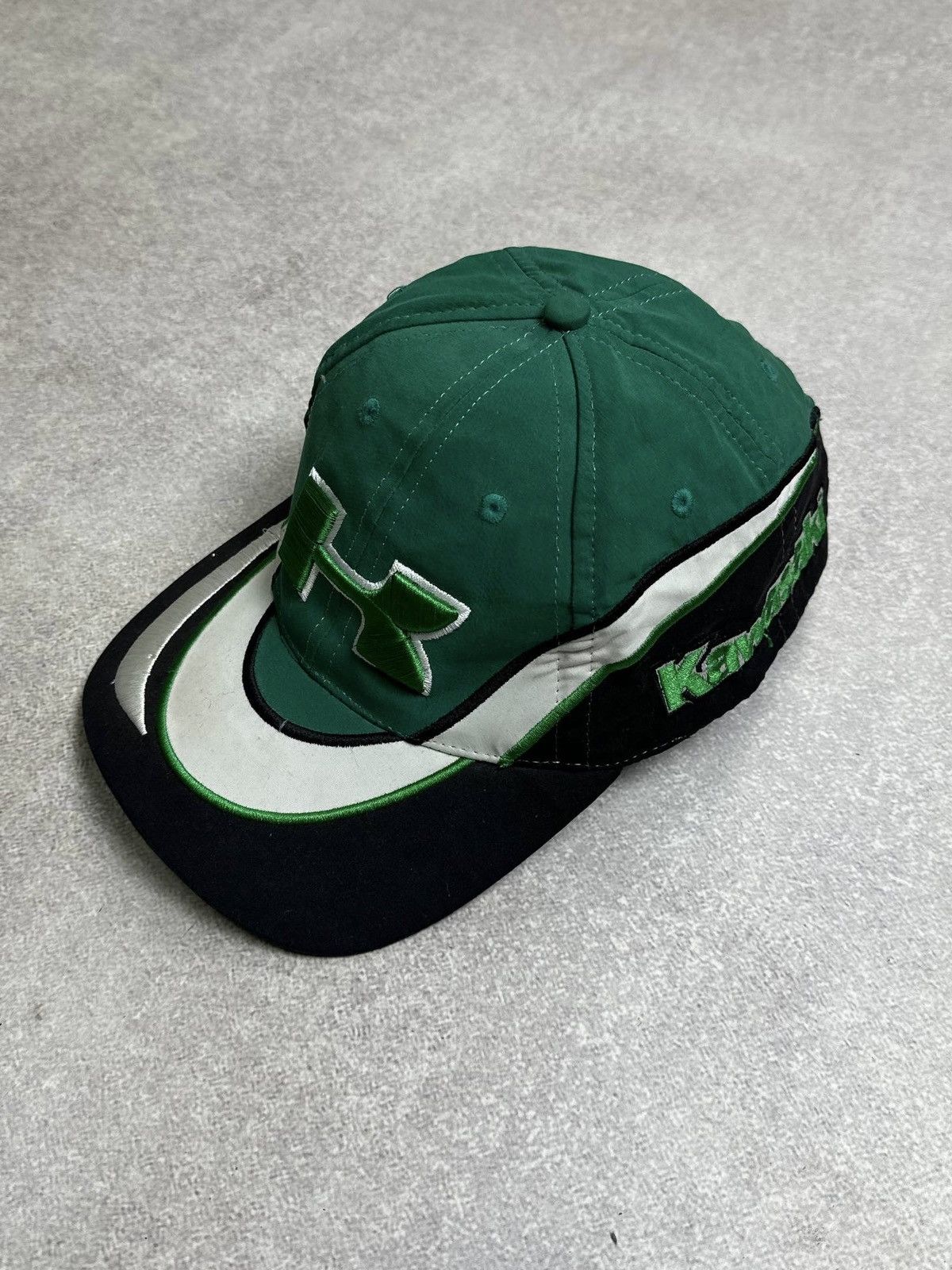 Vintage Vintage Kawasaki Racing Moto Retro Cap Os Size ONE SIZE - 1 Thumbnail