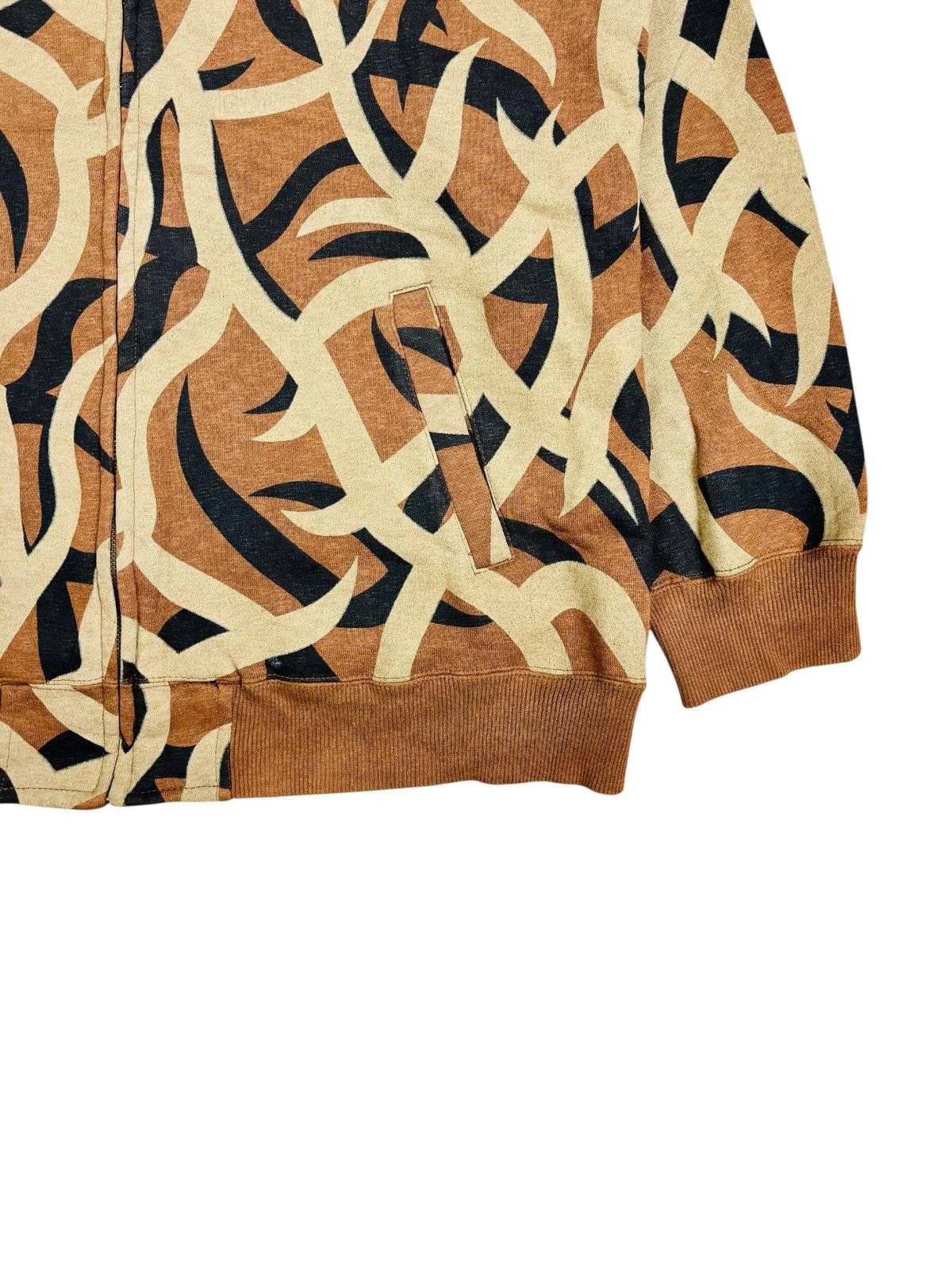 Hysteric Glamour 2000s Class 9 For Men - Number Nine Tribal Camo Zip Hoodie Size US M / EU 48-50 / 2 - 3 Thumbnail