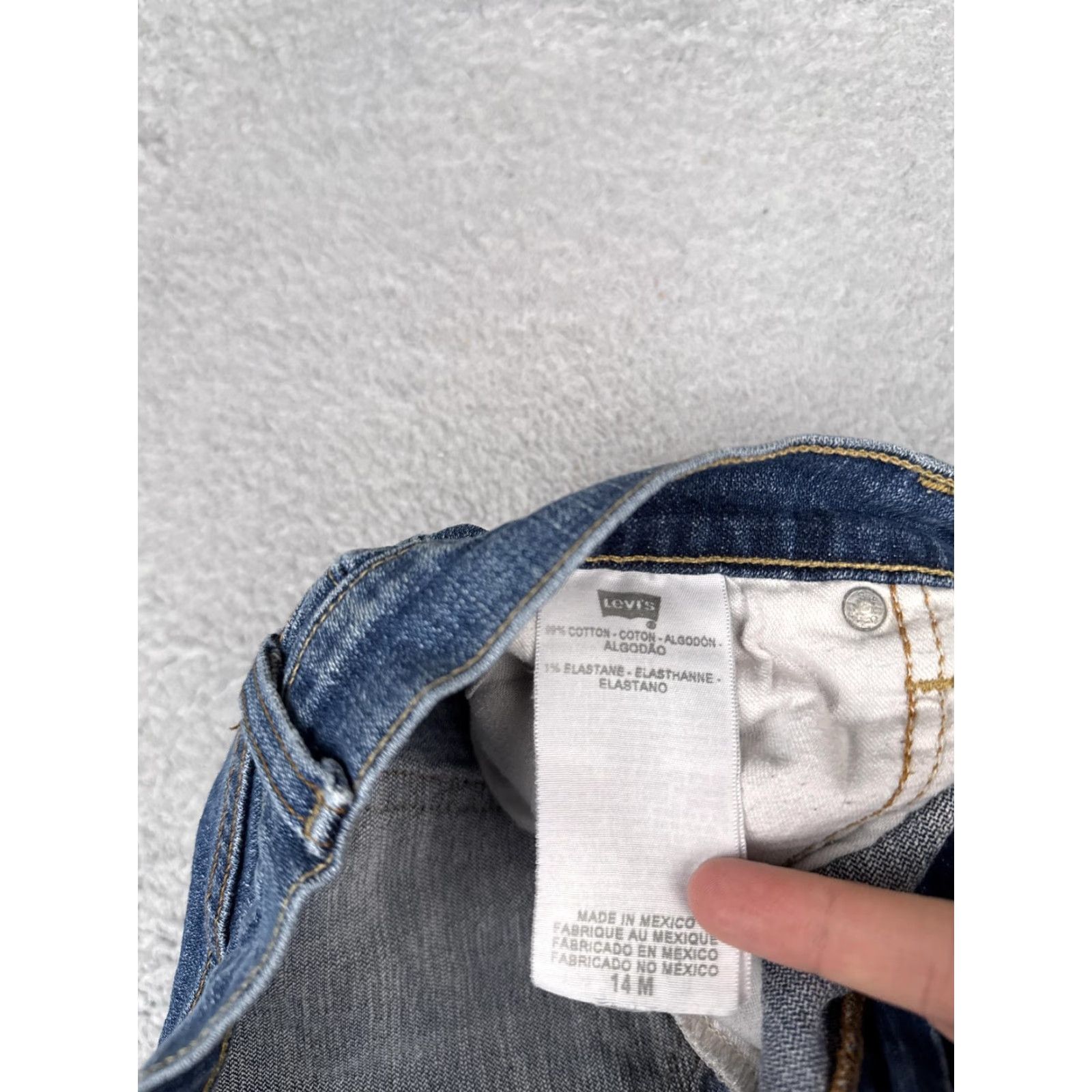 Levi's Levi's Jeans Bootcut Womens 14 Blue Med Wash Mid Rise Stretch Denim 34x31 Size 36" / US 14 / IT 50 - 6 Thumbnail