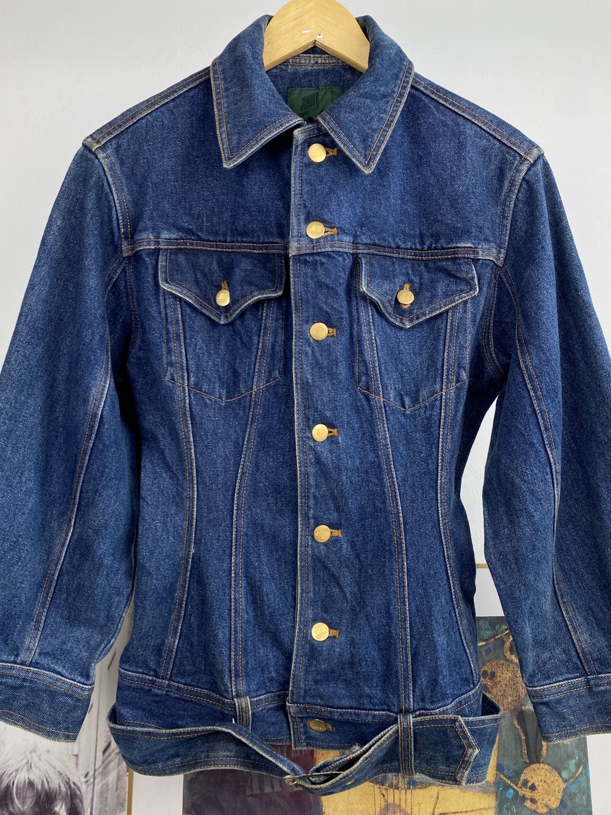 Jean Paul Gaultier 90's Junior Gaultier Blouson Denim Jacket Size S / US 4 / IT 40 - 5 Thumbnail