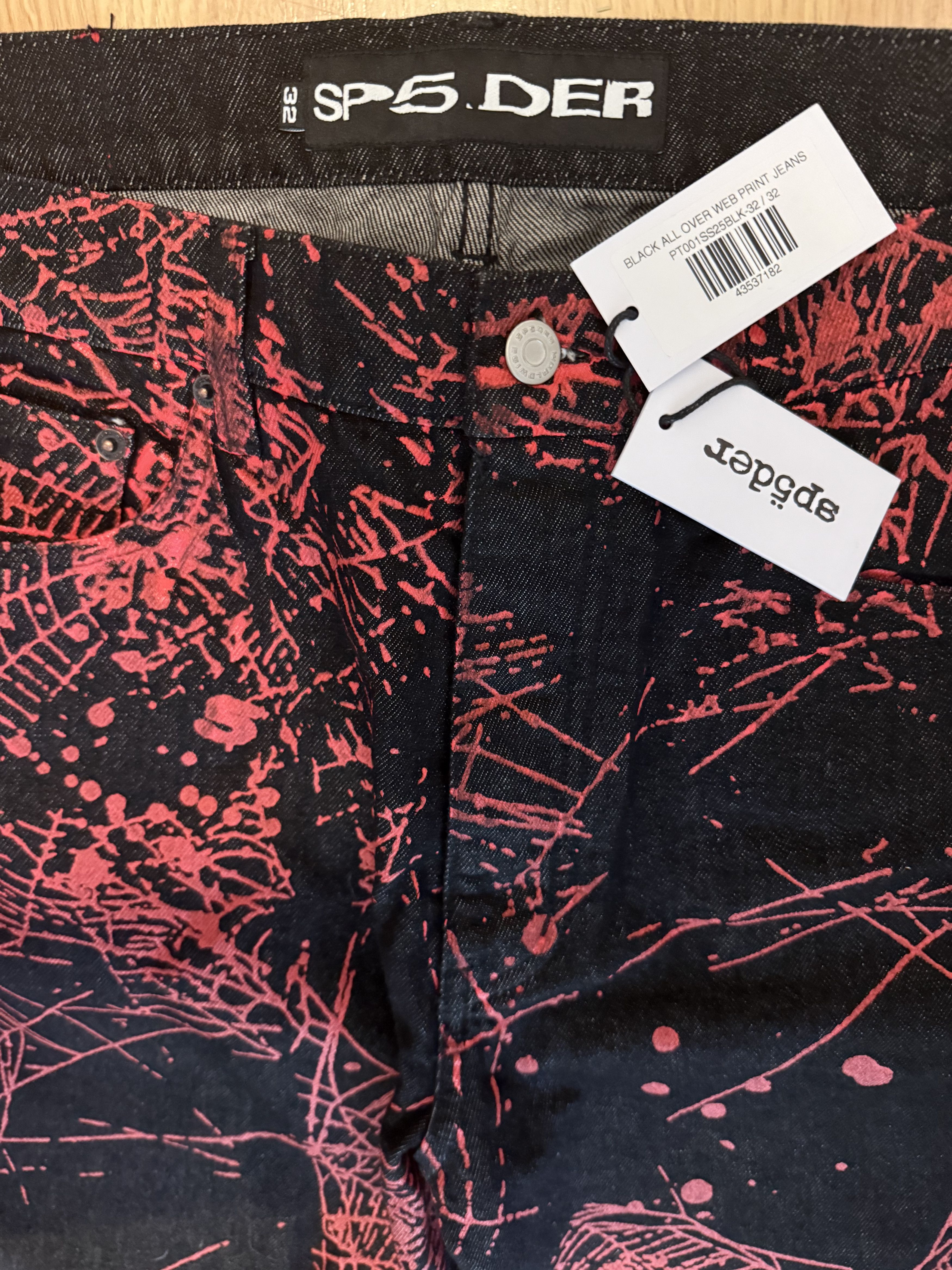 Sp5der Sp5der V2 Web Denim Red/Black Size US 32 / EU 48 - 2 Thumbnail