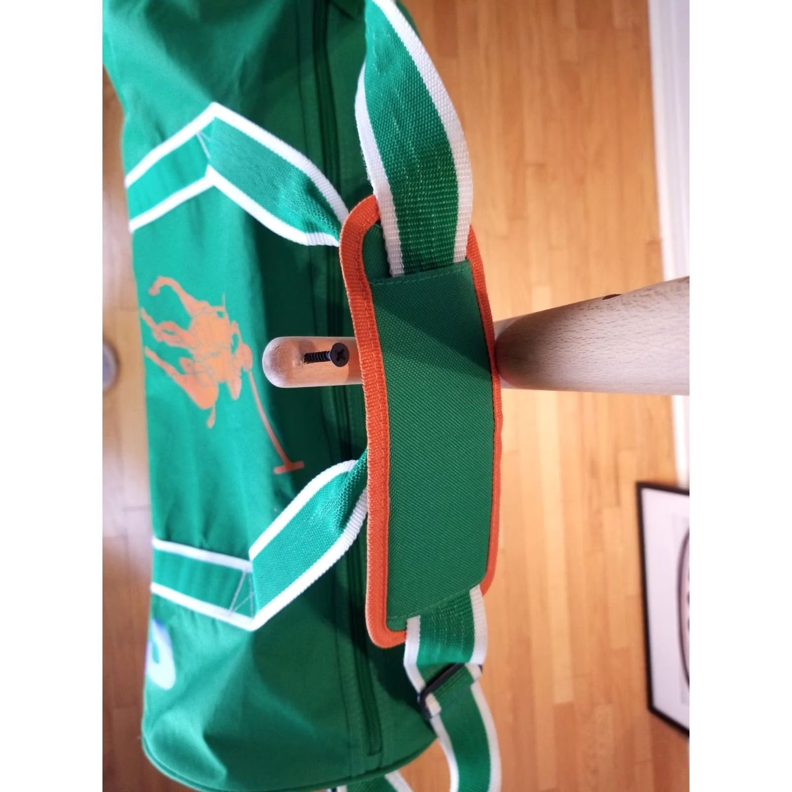 Ralph Lauren VINTAGE Y2K RALPH LAUREN POLO FRAGRANCE GIFT GREEN NYLON DUFFLE BAG 21'X10'X10' SHIRT? Size ONE SIZE - 4 Thumbnail