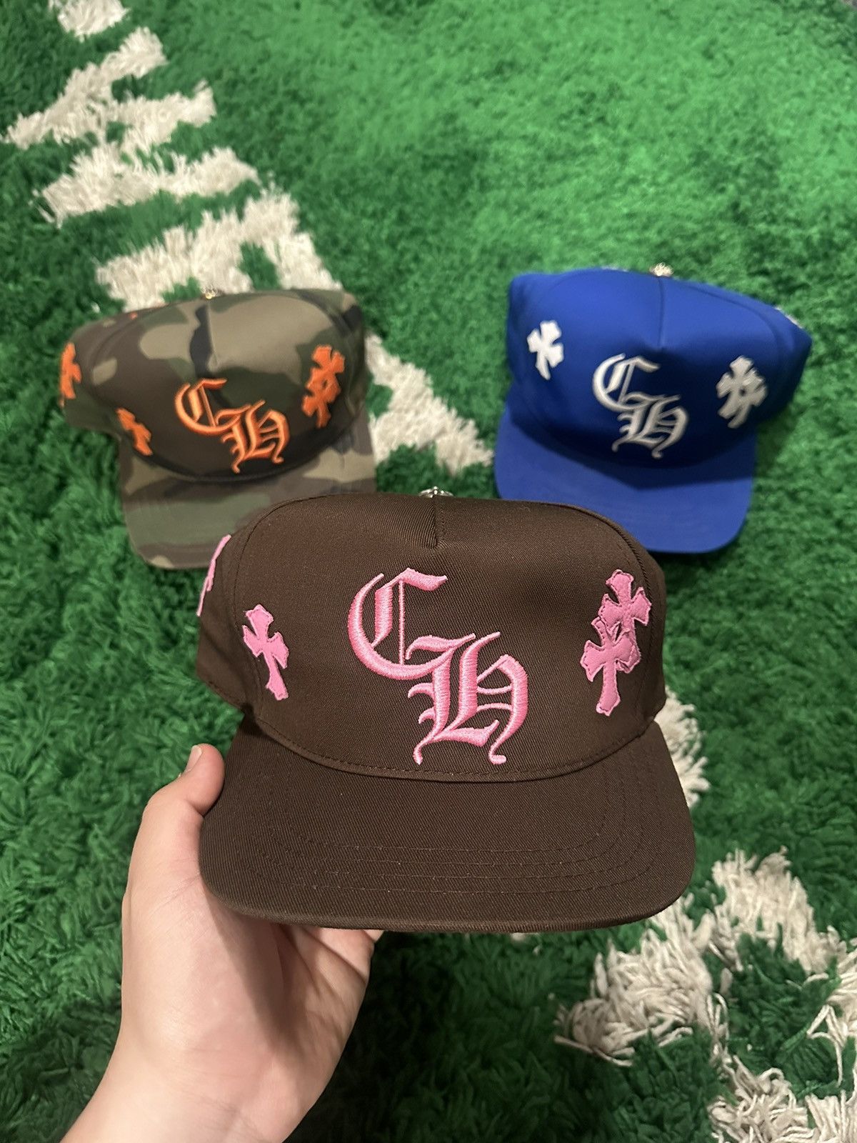 よ*う様 CHROME HEARTS Cap パッチ ブラウン ピンク よ*う様 CHROME