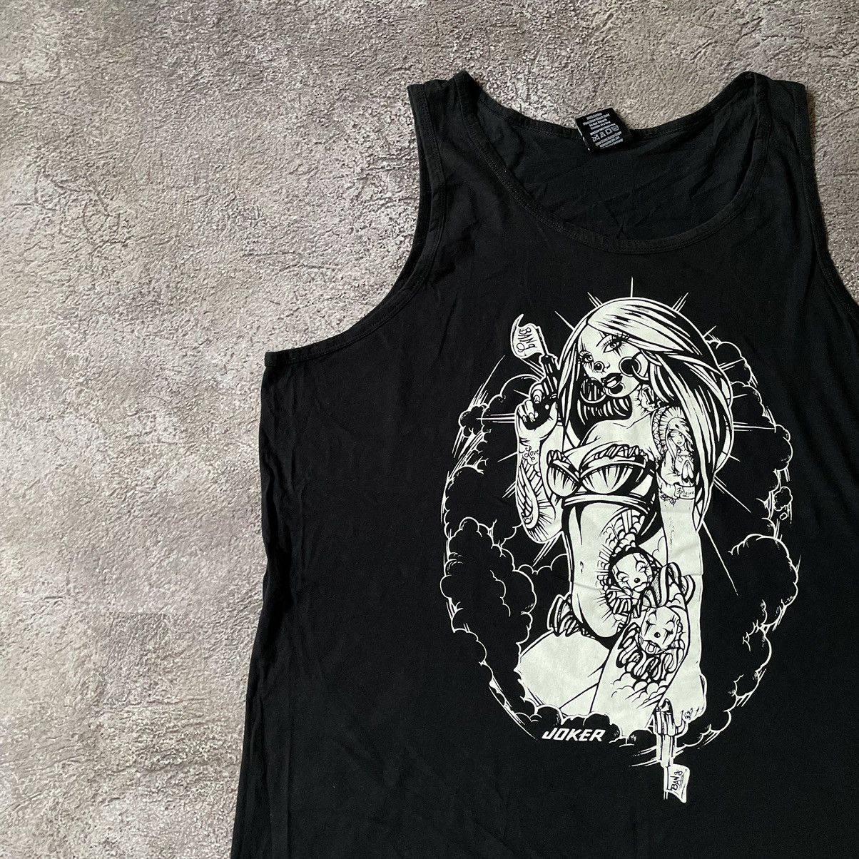 Vintage Vintage 90s Graphic Tank Top Abstract Punk Aesthetic Boxy XL Size US XL / EU 56 / 4 - 4 Thumbnail