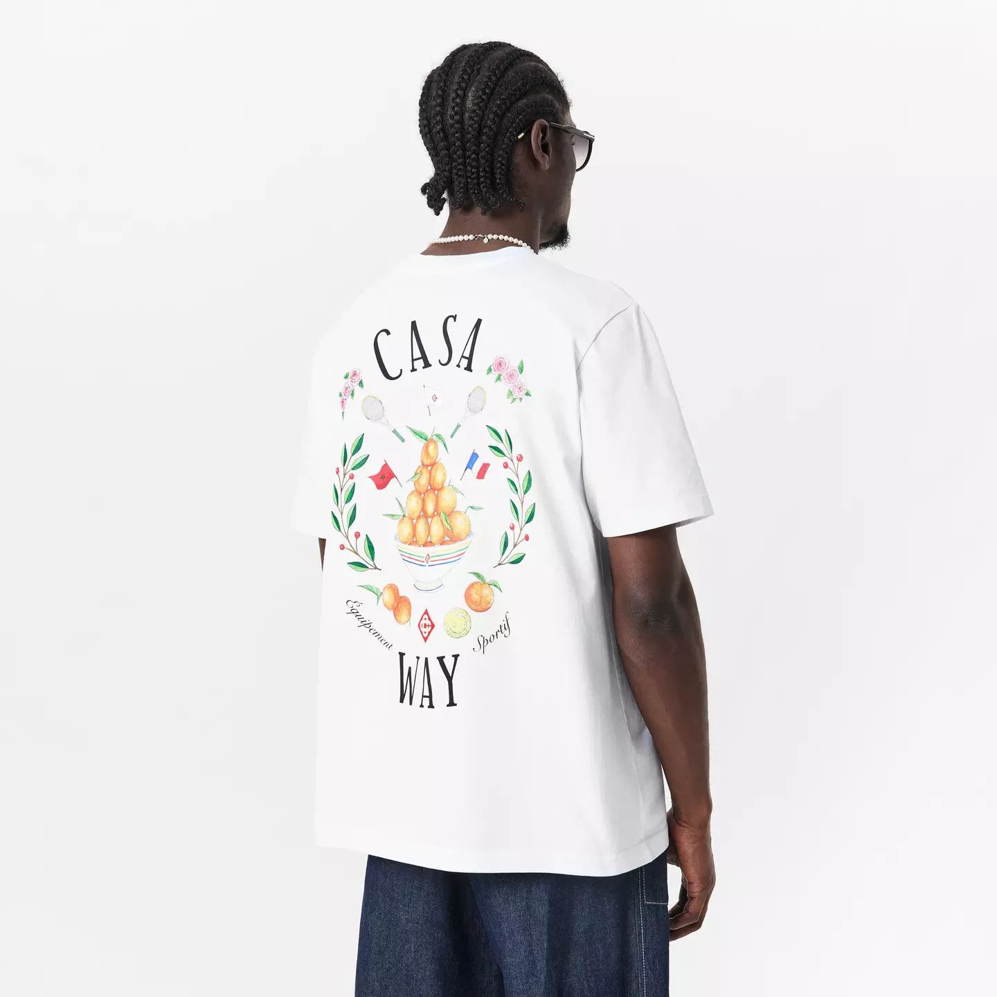 Casablanca o1g2r1mq0426 Way T-Shirt in White Size US XXL / EU 58 / 5 - 4 Thumbnail